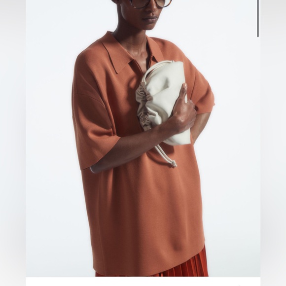 Cos Mini Cavatelli Clutch in White Leather - Picture 12 of 12